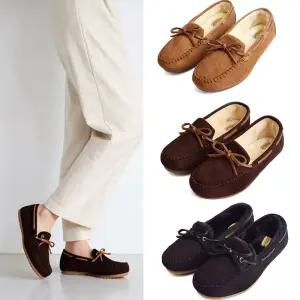 풍성한 털안감 여성털단화 모카신 방한화