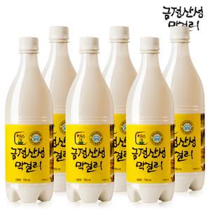 식품명인 49호 유청길명인 금정산성 막걸리 8도 750ml * 6병