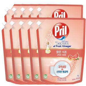 [프릴] 주방세제 맑은 식초 자몽 1L X 10개