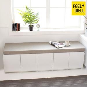 [필웰]테미스 5칸 수납 벤치 쇼파 SF9681 PVC 방석포함 DVX