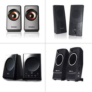 컴퓨터 고급형 2채널 PC스피커 노트북 AUX 스테레오 헤드셋잭 마이크 고음질 가성비