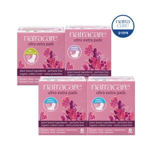 나트라케어 엑스트라패드 4팩 유기농 면생리대 팬티라이너 오버나이트