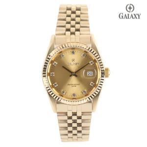 갤럭시 5기압 커플시계 남자 메탈손목시계 QT7013MC