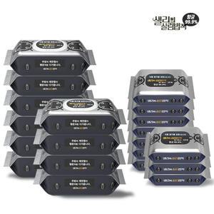 샐리의살림법칙 도톰한 항균 행주물티슈 10팩(60매)+10팩(15매)플러스