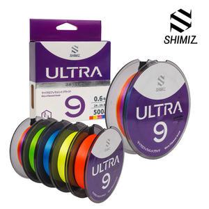 시미즈 울트라 9합사 500m PE 합사줄 0.6호 0.8호 1.0호 1.5호 2.5호 3.0호 4.0호  shimiz ultra 9합호