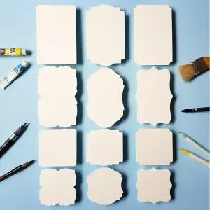 종이타일 캘리그라피 젠탱글 무지엽서 가격표 메세지카드 두꺼운 미술 공예 용지 평량900g