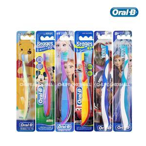 오랄비 스테이지스 칫솔 6개/1~4단계 키즈 유아 어린이 초등학생 유치 영구치