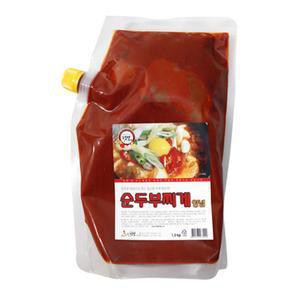 업소용 순두부찌개양념(1.2kg)/텃밭-식자재 대용량 식당용 가정용