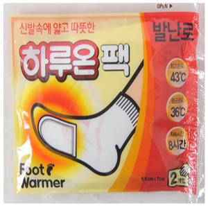 하루온팩 발난로 10매 휴대용 파스형 방한용 핫팩 국내산