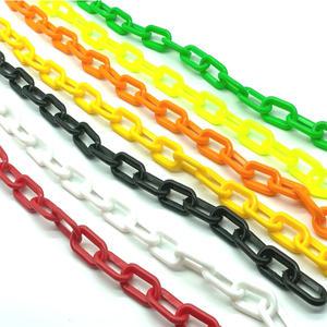 플라스틱 체인 주차콘 안전줄(6mm 8mm)1R(50m) 사슬 주차금지줄 통제줄 안전줄 출입금지