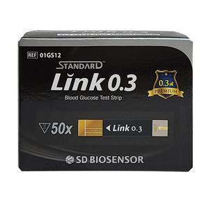 링크0.3 혈당시험지(50매) 유효기간 27년01월 글루코 링크0.3 측정지
