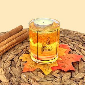 [오피스스쿨] 가을 단풍나무 젤양초 만들기 1인세트 DIY 캔들만들기 색모래