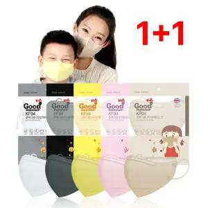 [1개+1개] 굿매너투디 KF94 새부리형마스크 꿈나무 소형/초소형 유아 어린이 키즈 초등학생(5매입) 50매