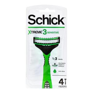 쉬크 익스트림3 휴대용 일회용 면도기 4입 X 1개