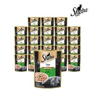 [쉬바] 파우치 고양이간식 습식사료 참치맛 70G 24개[29339134]