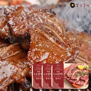 [강강술래홈채움] 양념LA갈비 500g x 3팩 / 프리미엄 양념갈비 소갈빗살