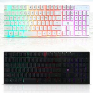 화이트 LED키보드 불빛나는 블랙 키보드