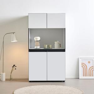 지오 비스포크 LED 1000 광폭 주방수납장 오브제 빌트인 렌지대 그릇장