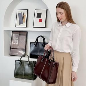 [선물증정] 힐링그래스 2way 광택 포멀 토트백 숄더 크로스백 여성 가죽가방 HGSG1119