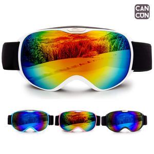 칸쿤키즈 아동 어린이 주니어용 스키 고글 스노우보드 UV 자외선차단 안티포그