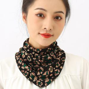4063 삼각 똑딱이 스카프 넥워머 여성 숄 쁘띠 미니 넥스카프 봄 가을 머플러