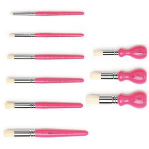 화홍 스텐실용 붓 수성 유성 아크릴겸용 고급천연모