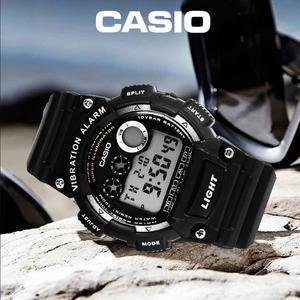 [카시오] 진동알람 10년전지 군인시계 남성 방수 전자 스포츠시계