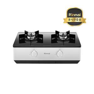 린나이 펄화이트 컬러 스탠딩 가스레인지 2구 택배상품 RTR-643CJ