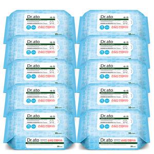 닥터아토 유아 침독 손 입 티슈 휴대용 20매 10개
