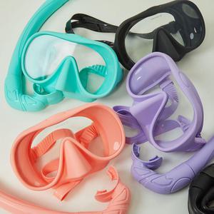 FLOWPOINT 접는 스노쿨링마스크 물안경 장비세트 수영 물놀이 5COLOR