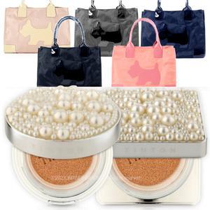 틴톤 올인원 핏쿠션 (펄 에디션) 진주 쿠션 21호 본품(케이스랜덤)+아가타 토트백(색상랜덤)