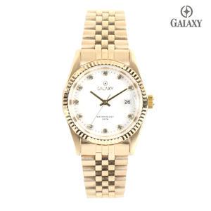 갤럭시 5기압 커플시계 남자 메탈손목시계 QT7013MD