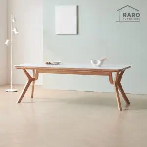 [/착불배송] 밀러 1900 포세린 통 세라믹 낮은 6인 식탁 테이블 단품