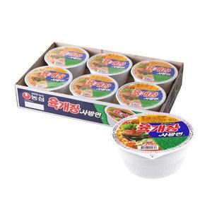 농심 육개장 사발면 86g 6개입