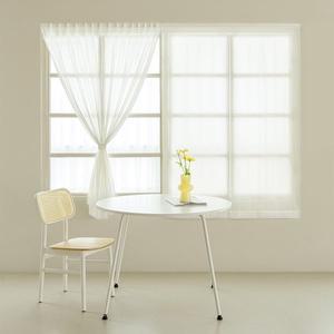 [라이크홈]붙이는 샤이닝 버티컬 쉬폰커튼 작은창 샤인화이트