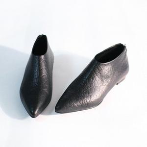 [지젤슈즈]무늬가죽 통굽라인 로퍼/[1231]