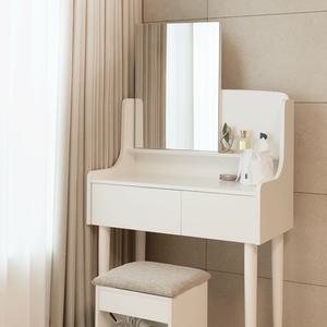 그레텔 서랍형 밀로우 화장대 라운드 사각 거울 국내제작