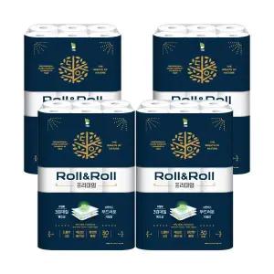 롤앤롤 프리미엄 화장지 3겹 30m 30롤 4팩 120롤