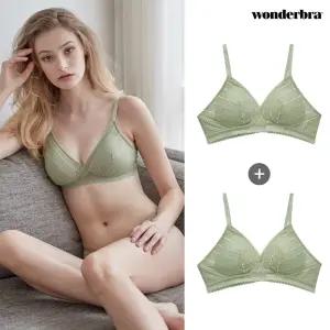 [Wonderbra]  에센셜 와이어리스 브라렛 올리브그린 브라 2종 WBWBR1N75_2