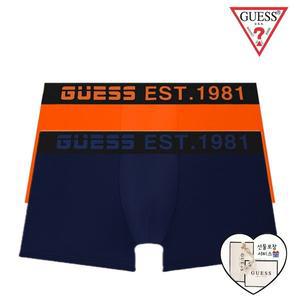 [게스언더웨어](의정부점)(선물포장)게스 액티브로고 컬러밴드  남성드로즈 2종세트 (MGLU1J725OR/MGLU1...