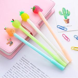 과일볼펜 판촉용 홍보용 귀여운 예쁜 캐릭터 볼펜 중성펜 소량 인쇄 제작 각인 인쇄가능
