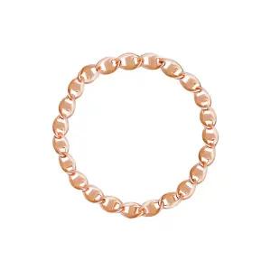 14K 심플 콩 사다리 체인 금 반지 TYPE-B