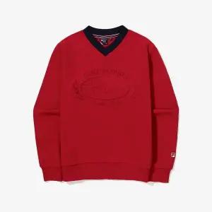 [FILA] 테니스 브이넥 맨투맨 (FS2POG3362F_DRD)