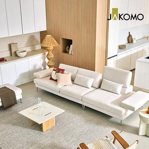 [스툴무료][자코모] 노벰버 하이 4인 기능성 젠위브 패브릭 소파+스툴+쿠션3개