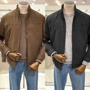 [갤러리아] [기획특가]에디션 남성 겨울 스웨이드 다잉 카라넥 점퍼 NNF4JJ1622 2종