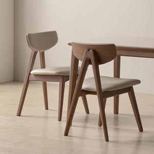 [제퍼슨가구]다니안 편한 인테리어 원목 가죽 식탁의자