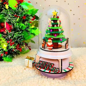 크리스마스 트리를 담은 투명 돔 회전 오르골 만들기