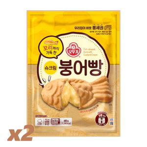 오뚜기 꼬리까지 가득 찬 슈크림붕어빵 480g x 2개