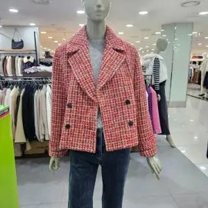 시슬리/애플아울렛/마레 체크 더블 숏 코트 SACT43361