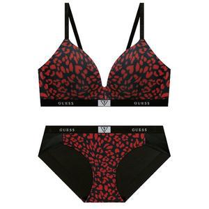 [게스언더웨어](센텀시티점)홀리데이 레드호피 노와이어 브래지어 팬티 세트 GCWBRB16RDGCWBPB16RD